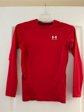 Under Armour Red Long Sleeve Compression Shirt
